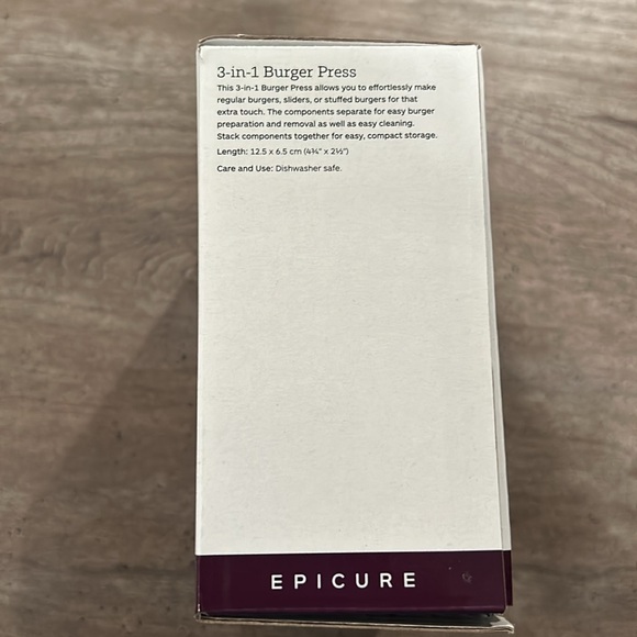 Epicure 3-in-1 Burger Press - Picture 2 of 6